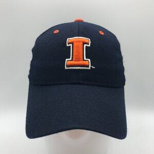 Authentic Zephyr Adult's 7 Blue Wool Blend Illinois Illini Fitted Baseball Cap